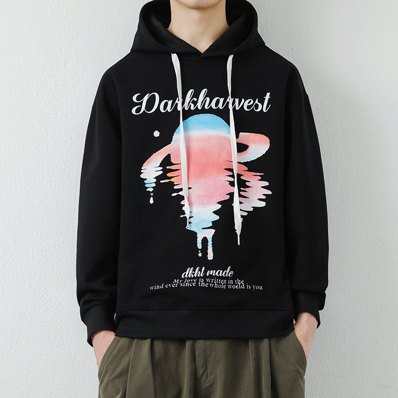 Herr Modern Luvtröja med Creative Graphic Tryck