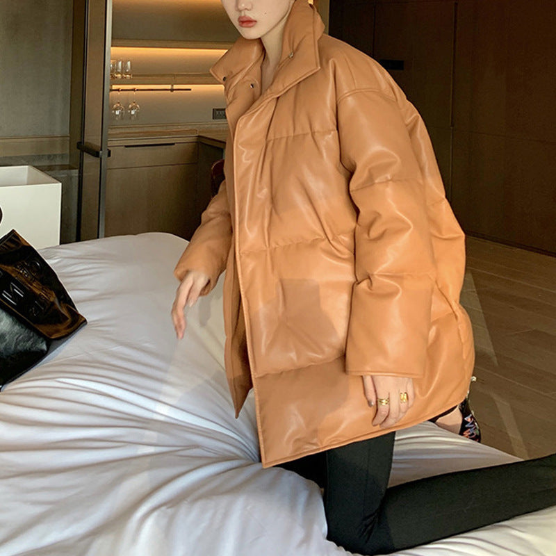 Dam Fashion kviltad jacka med hög krage 1789269028