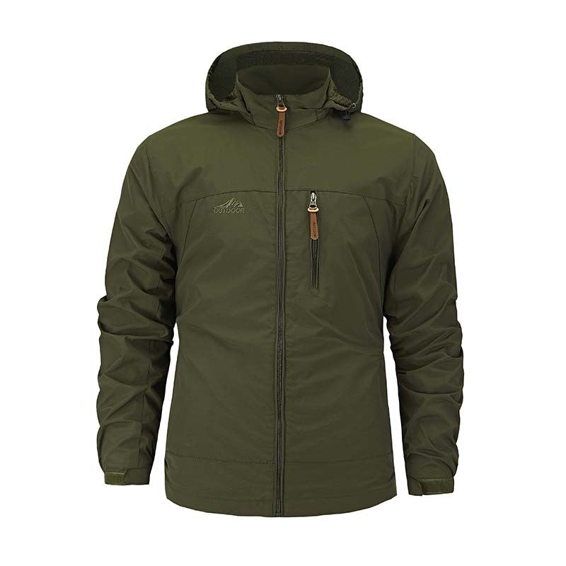 Herr flerafunktionell softshell utomhusjacka med huva, Bröst Dragkedja, och ventilerande Foder