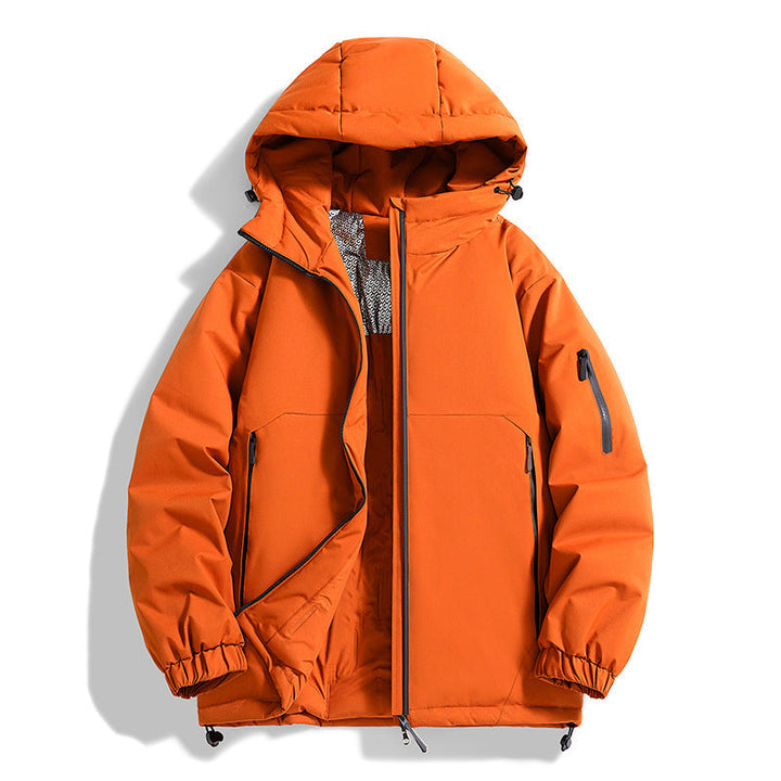 Unisex Warmer vattenavvisande kviltad parka med technical huva