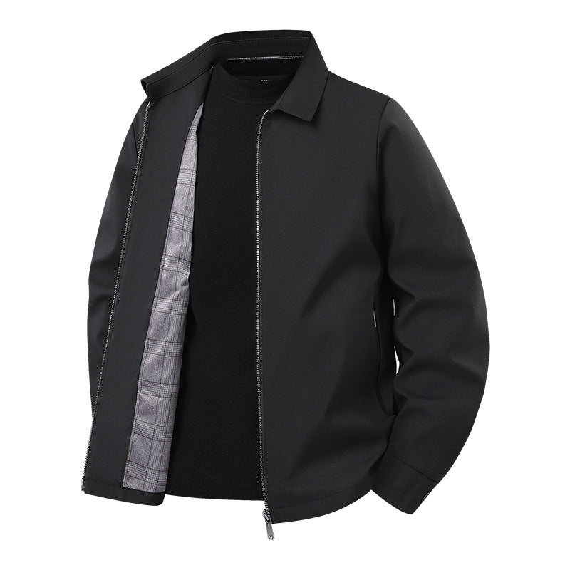 Herr lätt Harrington Jacka med softshell Ytter Material och Glencheck Foder