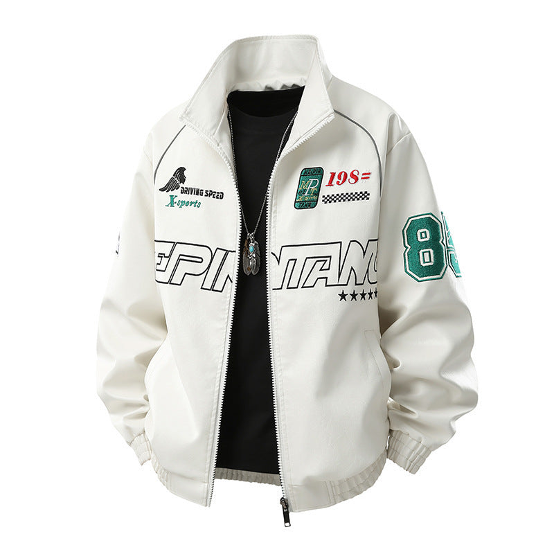 Herr Mode Sportjacka med Quiltad Detaljer