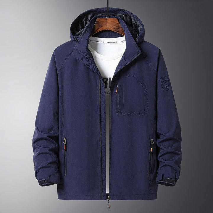 Herr Urban Allväders Resor Anorak med Mesh Foder och Dold Dragkedja