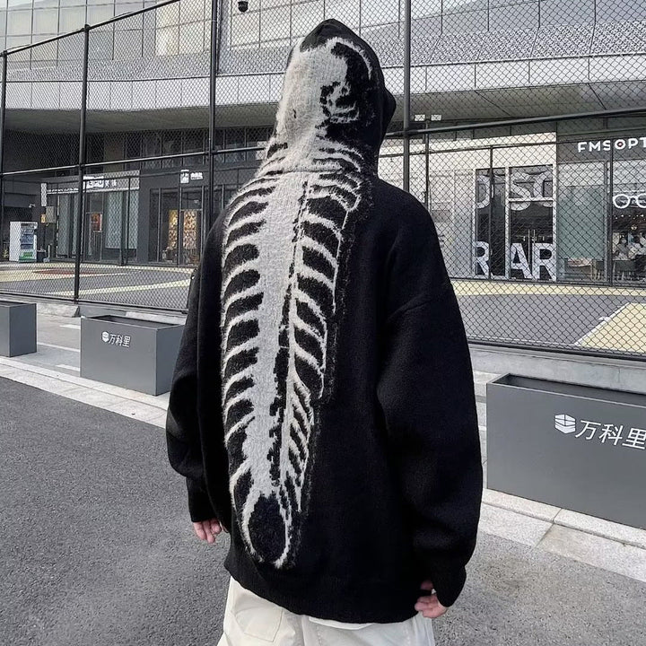 Herr Luvtröja med Unique Back Tryck