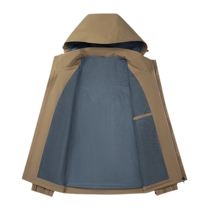 Herr Urban Vattentät Tech Parka med Hög Krage och Minimalistisk Fickor
