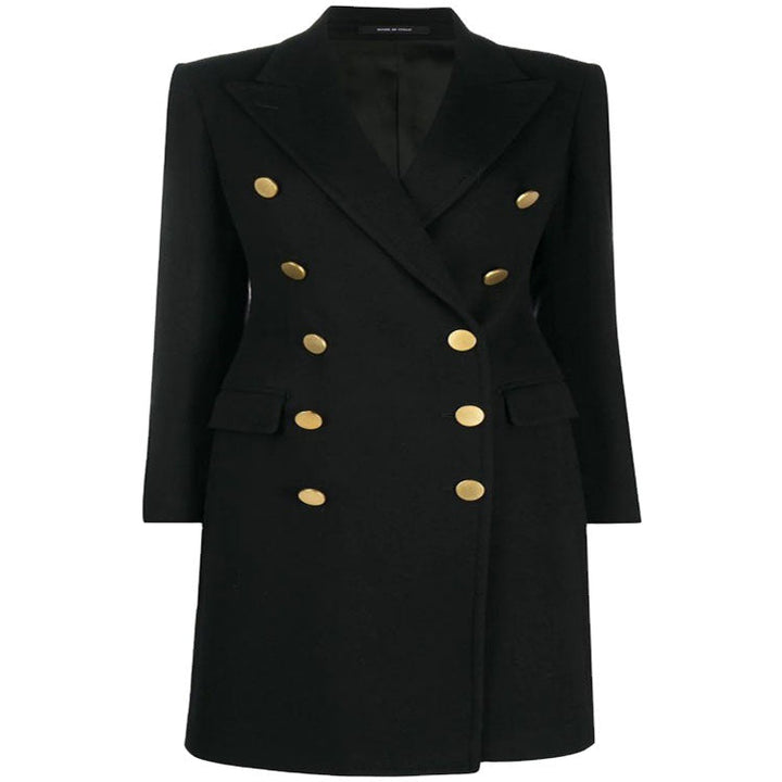 Dam Military-inspired skräddad Longcoat in Tailoring med dekorativ Metal knappar