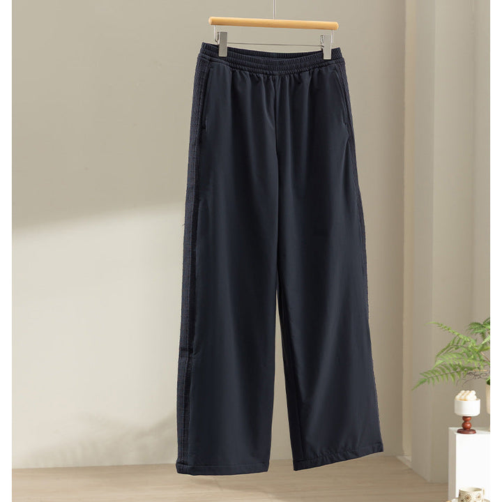 Dam lätt med huva jacka med Half dragkedja, kviltad foder och Elastic fåll