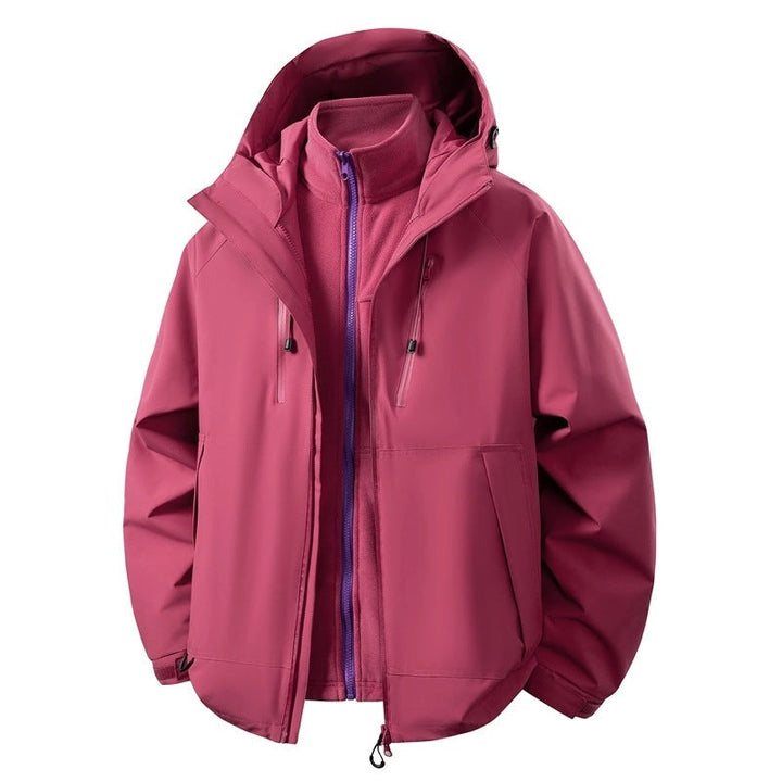 Herr Softshell Hybrid Jacka med Uttagbar Fleecefoder Vindskyddande Vattenavvisande