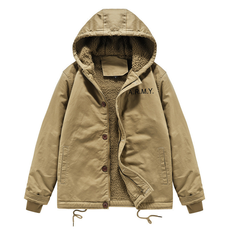 Herr Praktisk Teddy Fleece Jacka