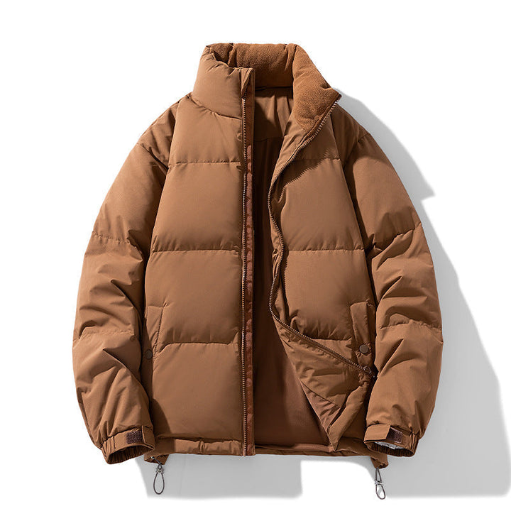 Dam Wattierte Steppjacke med Hohem Krage och Teddyfutter