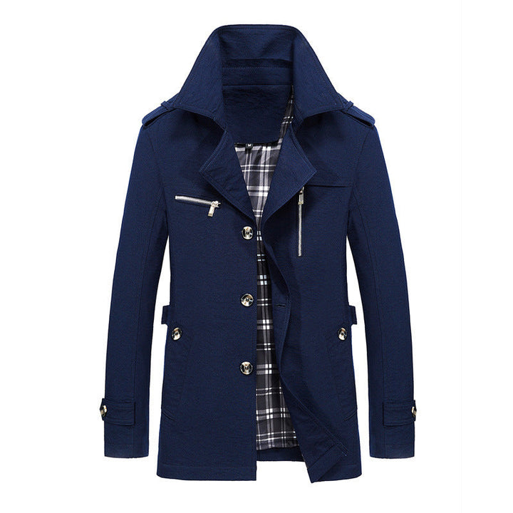 Herr Short Rock i Urban Pilot Stil med Rutig Inre Foder