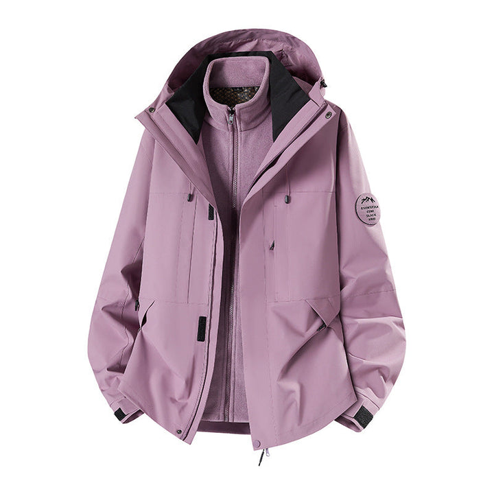 Herr Weatherproof Technical Softshell Trekking Jacka med Huva och Insulating Inre Insert