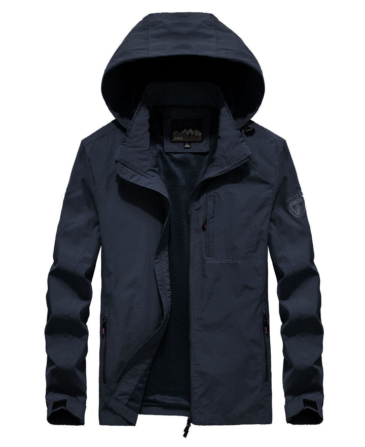 Herr Lätt Andningsbar Fält Parka med Mesh Foder och Huva