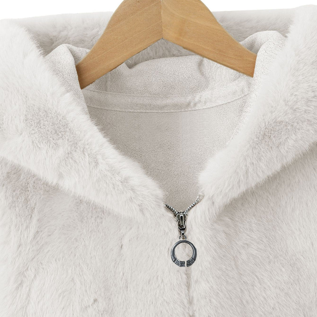 Dam Fleece Väst med Huva