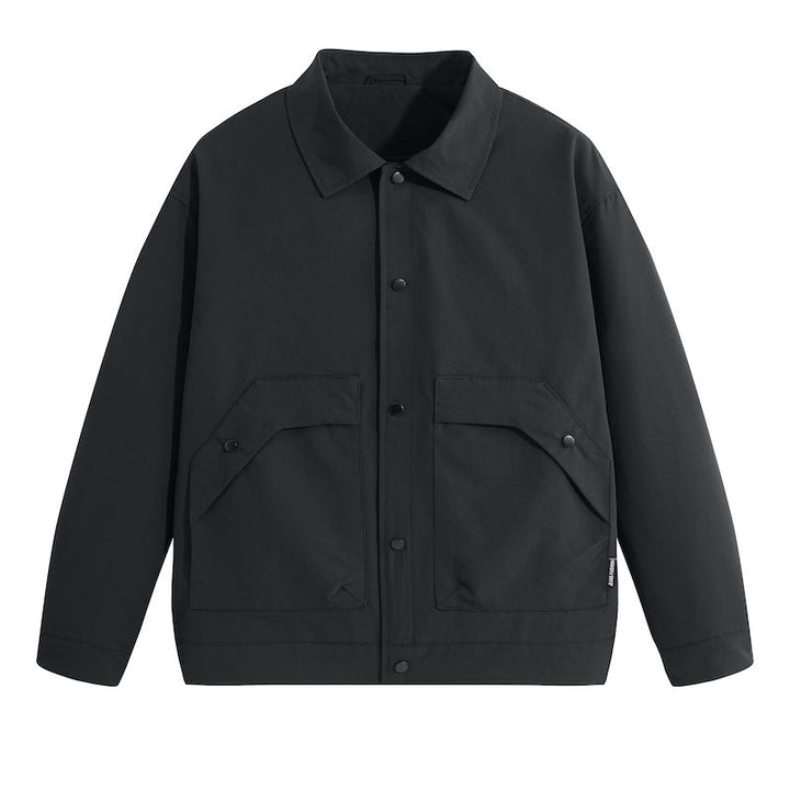 Herr Short-Cut Work Jacka med Lock Fickor