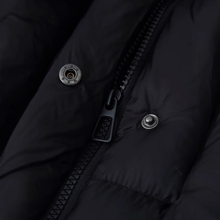 Dam kviltad oversize Parka med XXL huva och Flap fickor