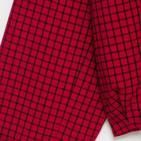 Dam Kort Blouson Jacka Gjord av Woven Fabric med Ståkrage, Elastic Fåll, och Fin Check Design