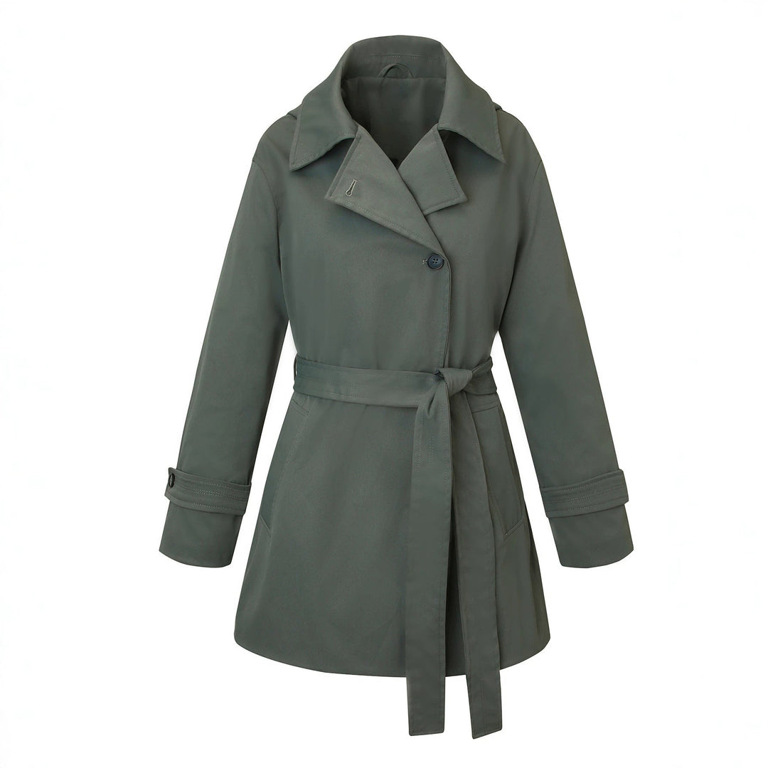 Dam Elegant och Tidlös Trenchcoat