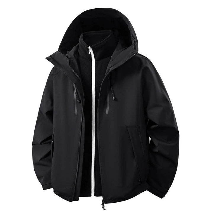 Herr Softshell Hybrid Jacka med Uttagbar Fleecefoder Vindskyddande Vattenavvisande