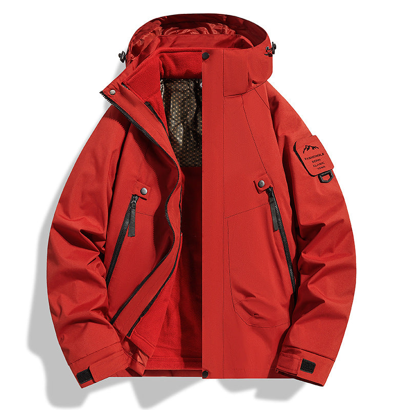 Dam vattenavvisande softshell funktionsjacka med justerbar huva, vindtät membrane och diagonal zip fickor