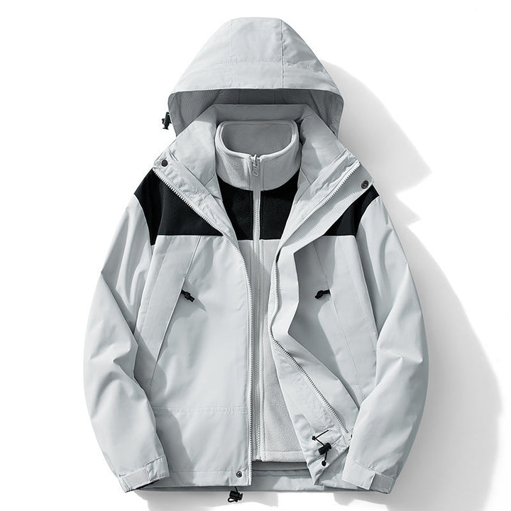 Dam två-layer softshell utomhusjacka med removable fleece inner layer