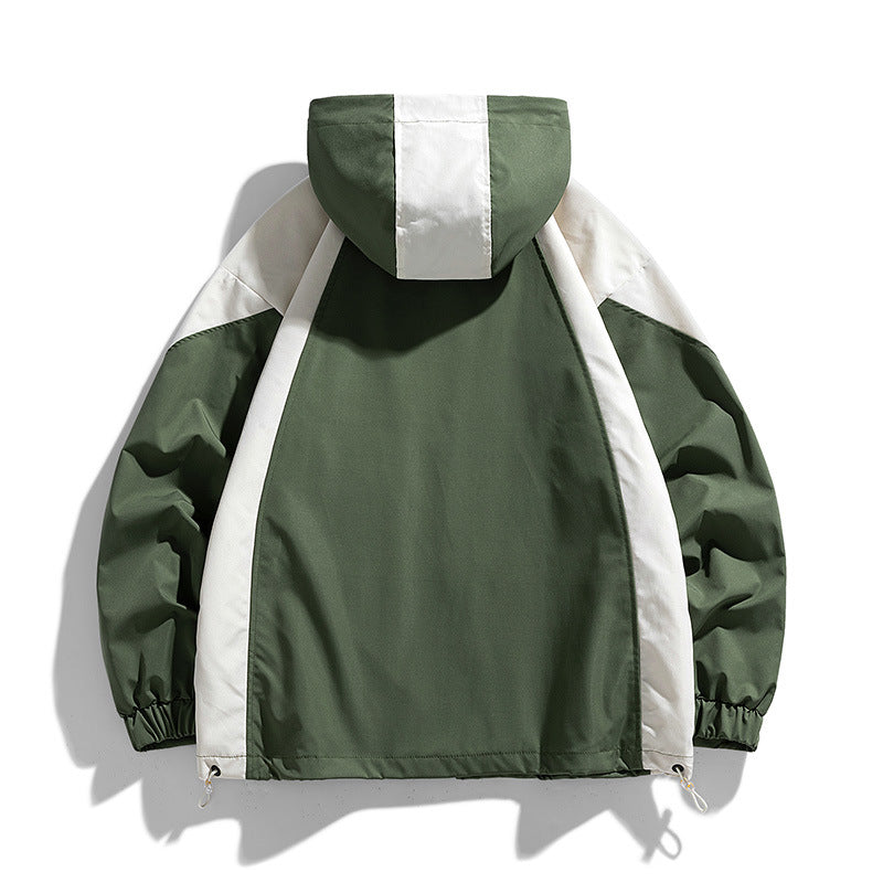 Herr Sportig Luvtröja Jacka med Quiltad Outer Layer