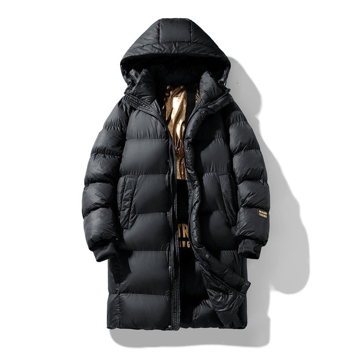 Herr Lång Vadderad Funktionell Parkas med Huva