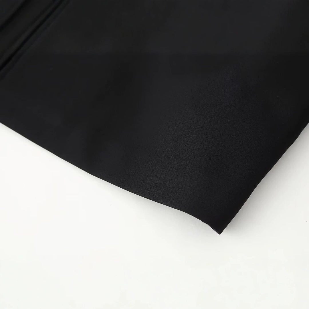 Dam Kort Uniform-Inspired Jacka med Stå Krage och Dekorativ Cord Applications