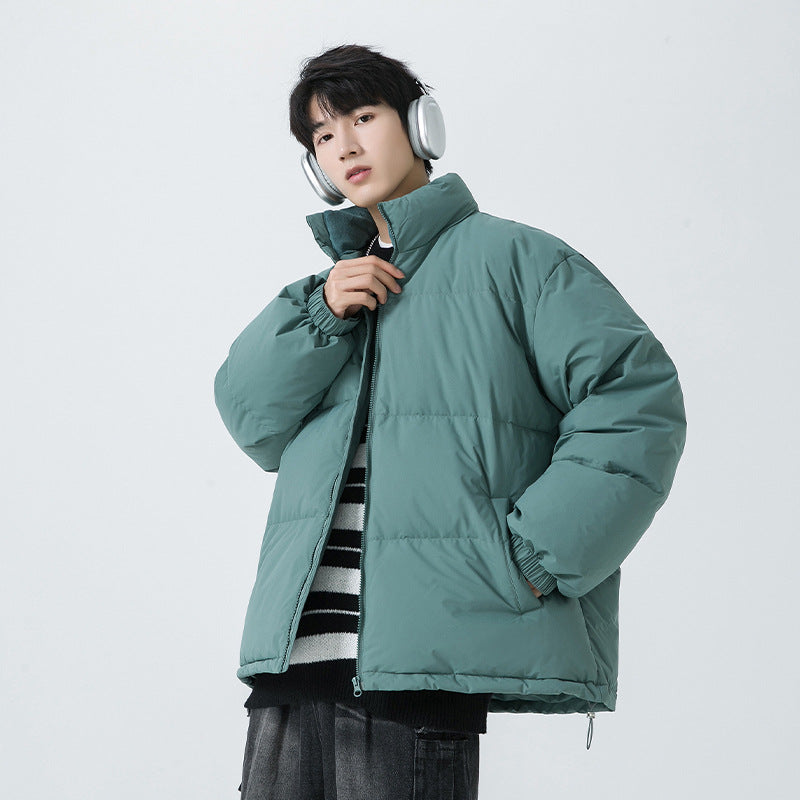 Dam Wattierte Steppjacke med Hohem Krage och Teddyfutter