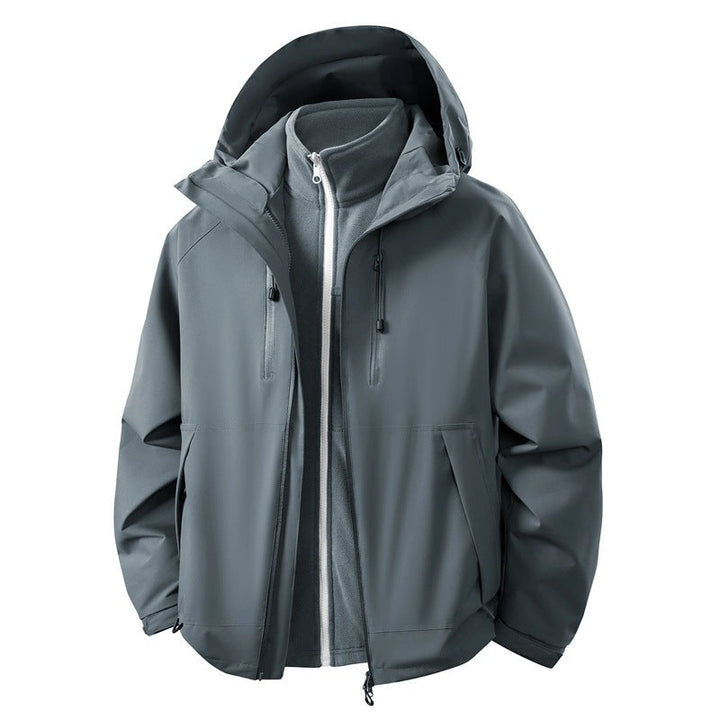 Herr Softshell Hybrid Jacka med Uttagbar Fleecefoder Vindskyddande Vattenavvisande