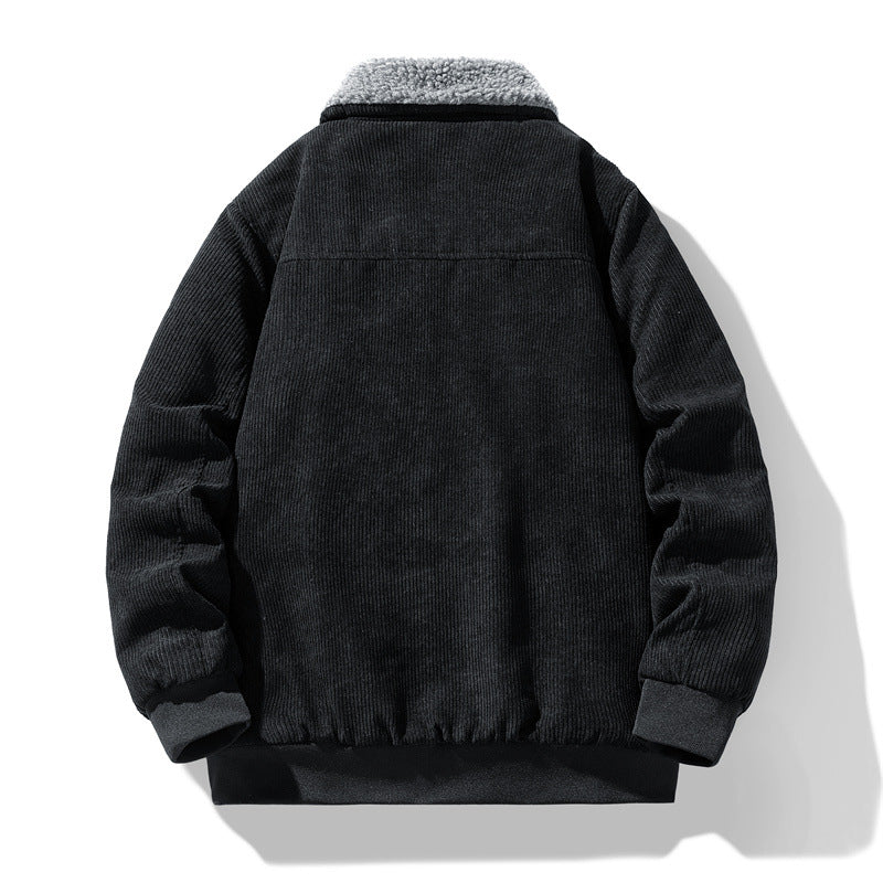 Herr Manchester Fältjacka med Teddyfoder, Quiltad Isolering, och Multifunctional Fickor