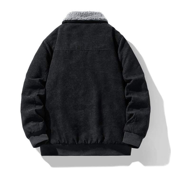 Herr Manchester Fältjacka med Teddyfoder, Quiltad Isolering, och Multifunctional Fickor