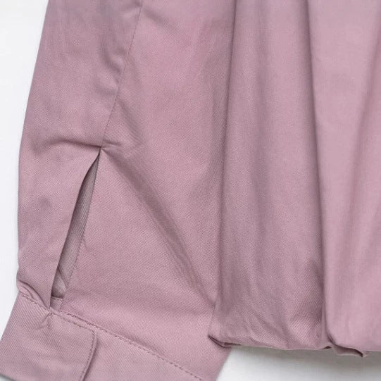 Dam Kort Blouson med Hög Roll Neck och Extra Lång Muddar