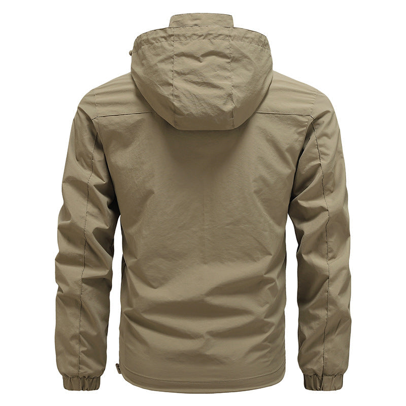 Herr ventilerande Ultralight Vind och regnjacka med meshfoder och Dold bröstficka