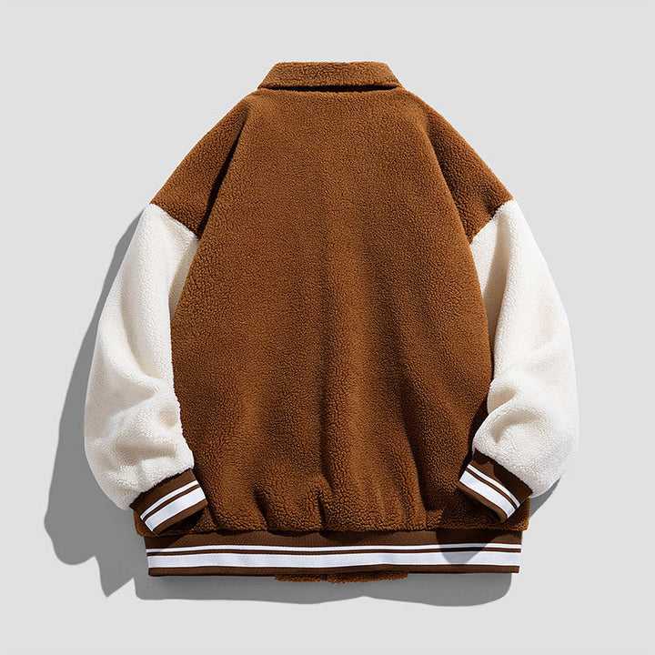 Unisex Modern Collegejacka med Embroidered Logo