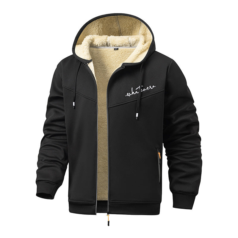 Herr Athletic Fleece Jacka med Hög Krage