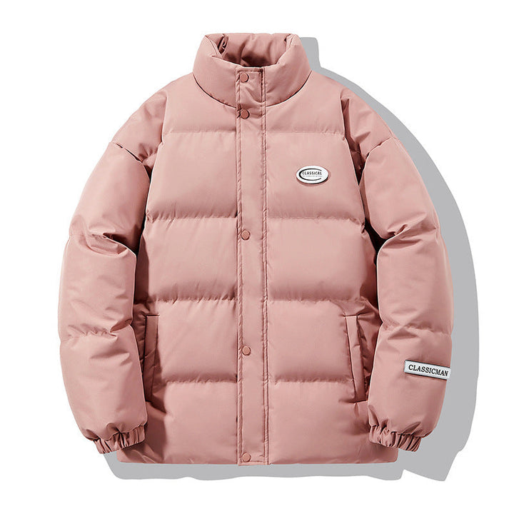 Unisex vadderad City vadderad jacka med High-krage och Concealed Snap knäppning