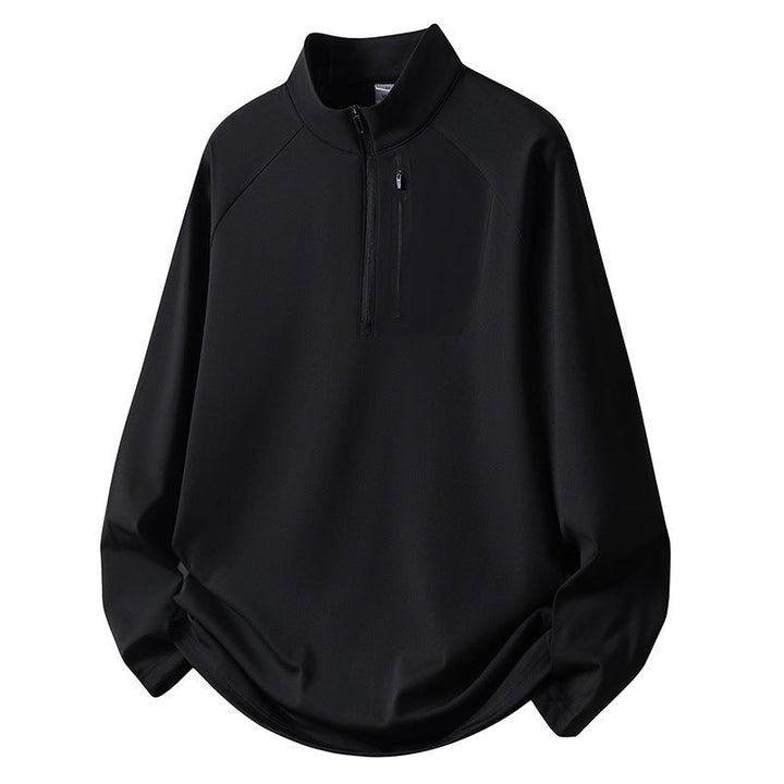 Herr Sport Fleece Pullover med Dragkedja
