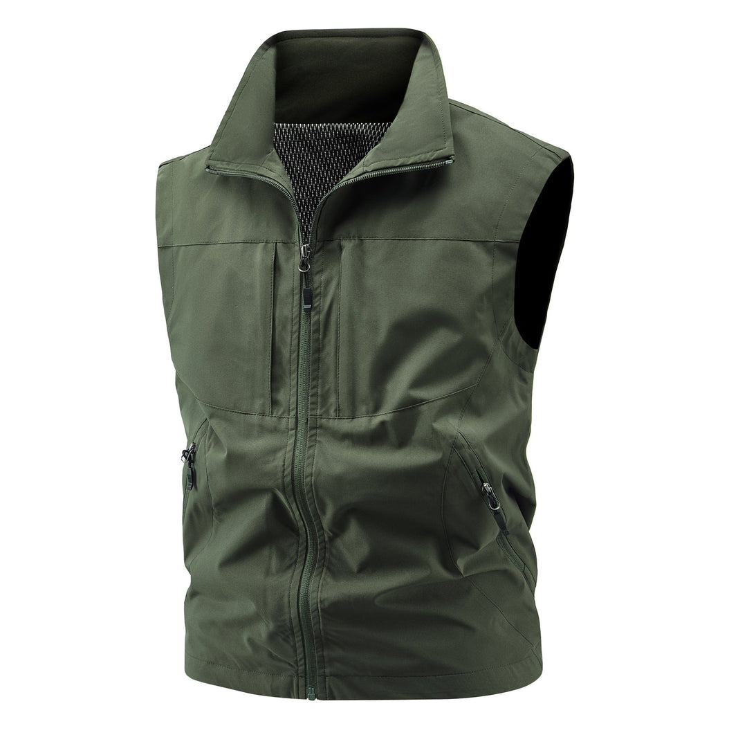 Dam Andningsbar Softshell Väst med Stå Krage och Tailored Skärning