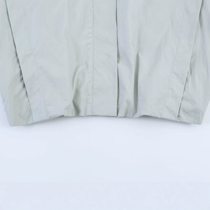 Dam Kort Windbreaker med Stå Krage, Oversize Ärmar och Dold Front
