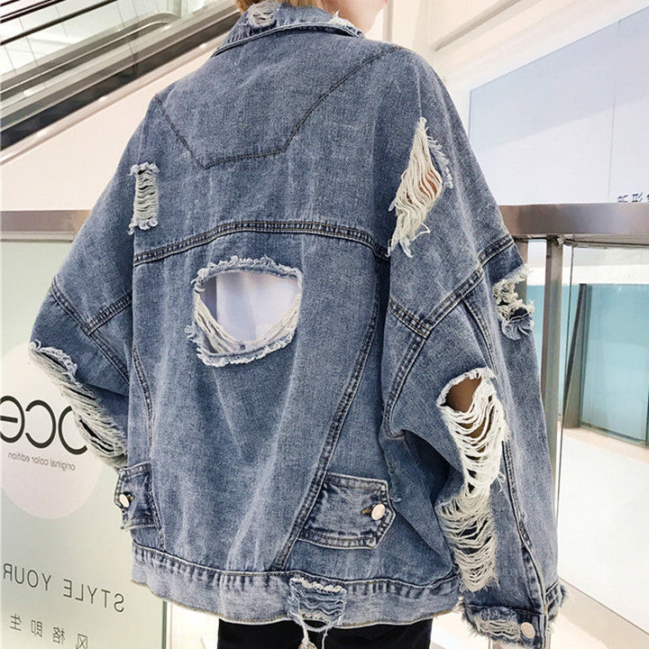 Dam Oversize Denimjacka