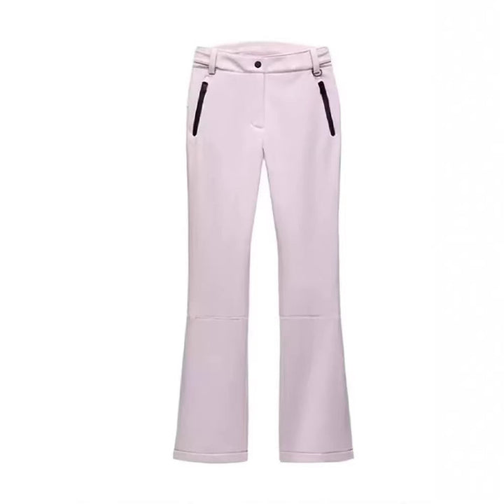 Dam Kort Vadderad Bomber-Stil Jacka med Huva med Elastic Fåll och Zippered Fickor