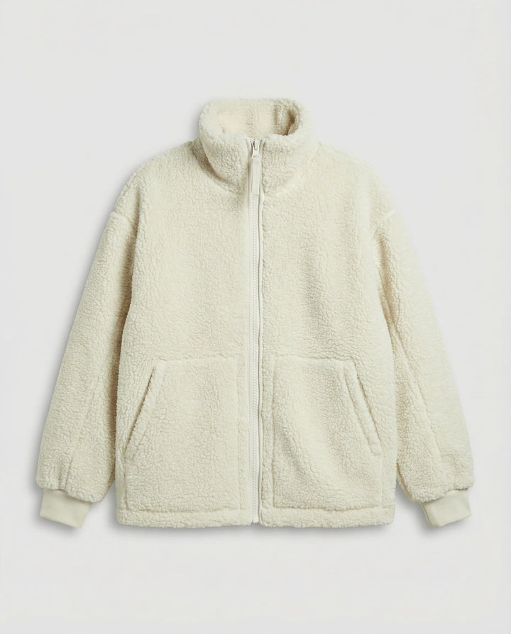Dam oversized fleecejacka varm