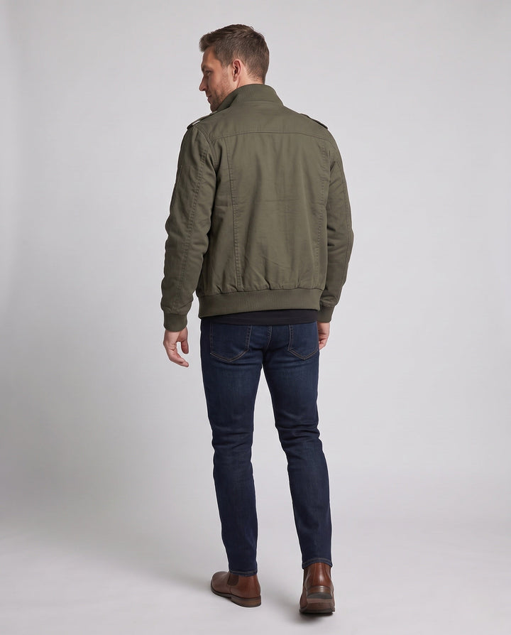 Herr Termo Funktion Blouson tillverkad av robust canvas med Sherpa innerfoder