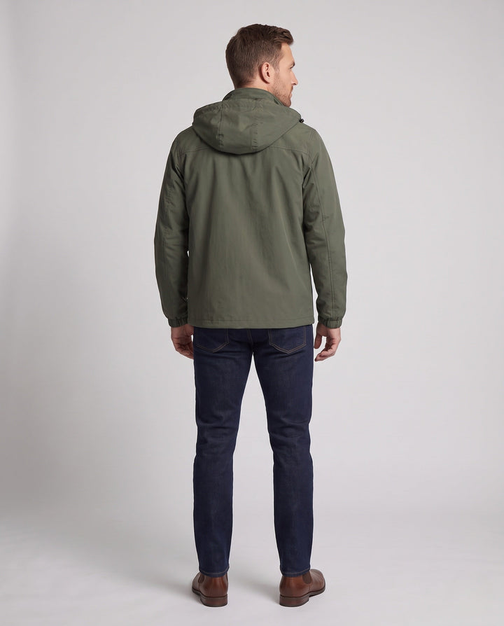 Herr vind- och vattenavvisande termo hoodie med termo fleecefoder