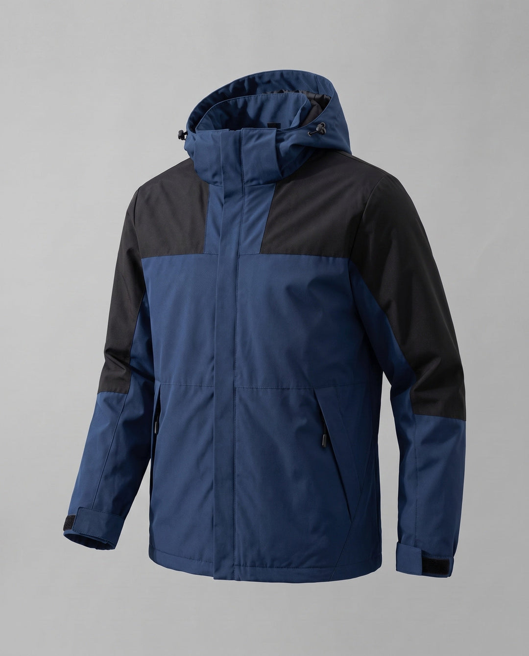 Dam Two-Layer Softshell Outdoor Jacka med Hög Ståkrage, Huva Layer, och Zippered Fickor