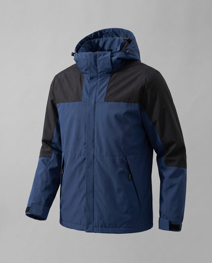 Dam Two-Layer Softshell Outdoor Jacka med Hög Ståkrage, Huva Layer, och Zippered Fickor