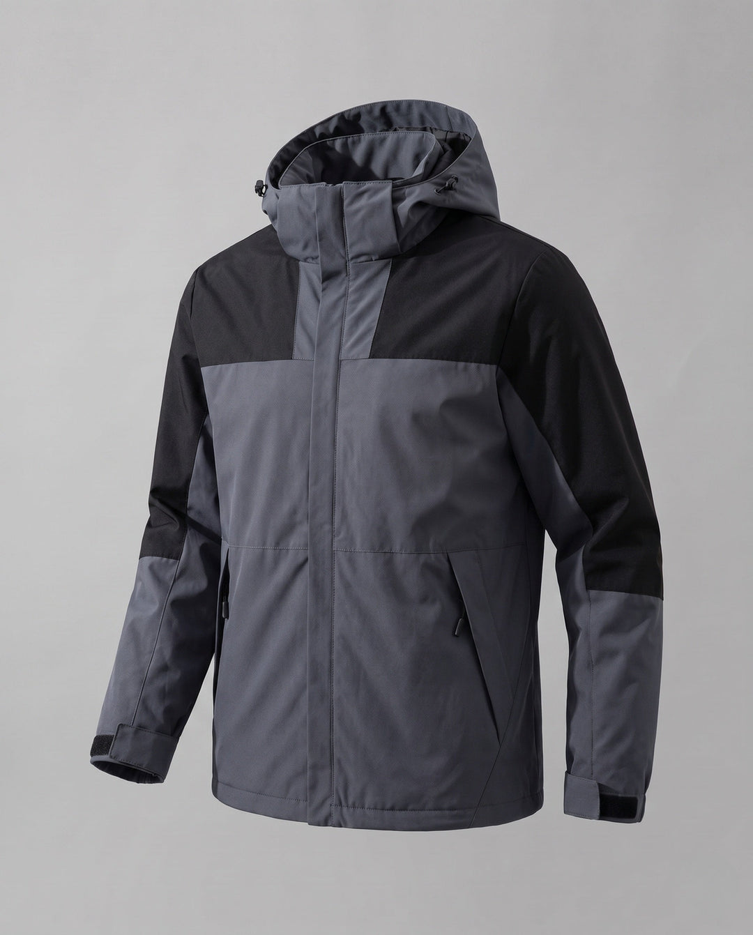 Dam Two-Layer Softshell Outdoor Jacka med Hög Ståkrage, Huva Layer, och Zippered Fickor