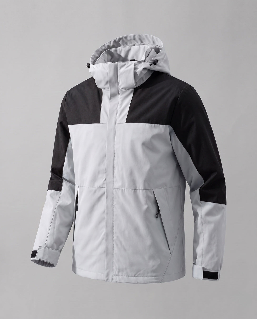 Dam Two-Layer Softshell Outdoor Jacka med Hög Ståkrage, Huva Layer, och Zippered Fickor