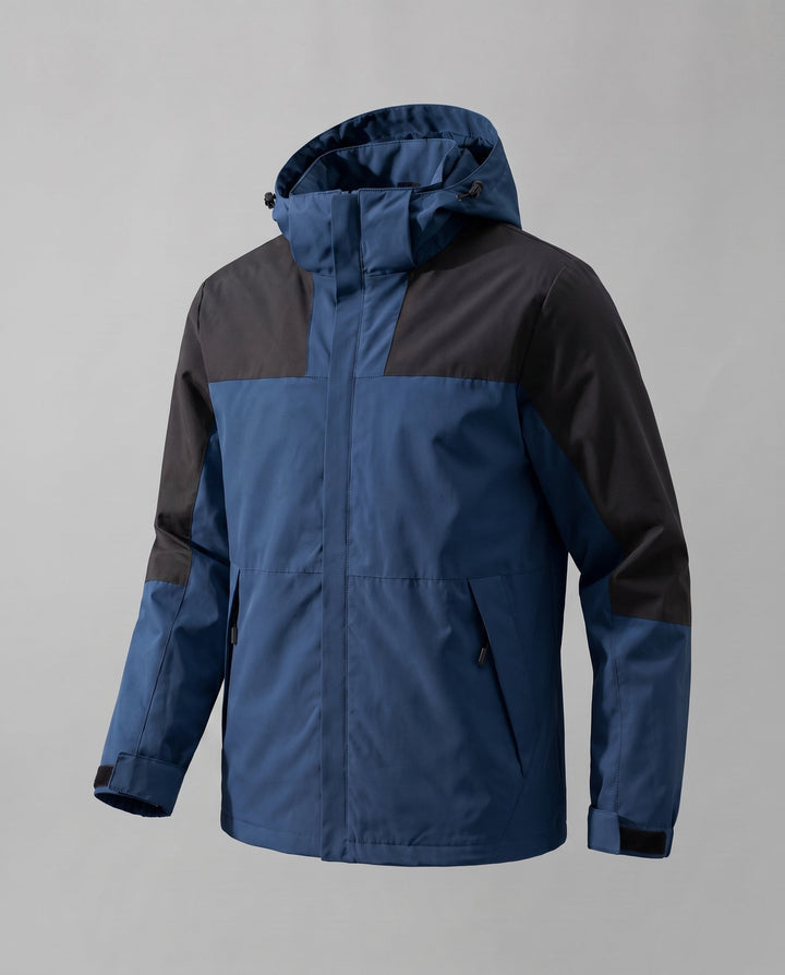 Dam Two-Layer Softshell Outdoor Jacka med Hög Ståkrage, Huva Layer, och Zippered Fickor